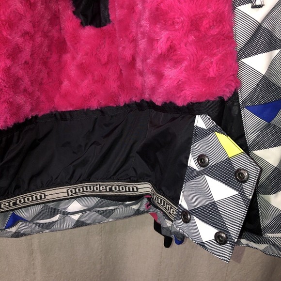 Core lil Chicks Powder Room Snow Ski Jacket Girls Youth Large 5000mm like new! - Picture 8 of 16